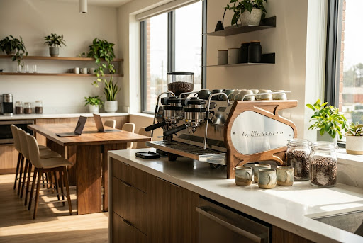 Không gian pantry văn phòng